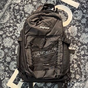 Supreme Black Mesh Pocket Backpack